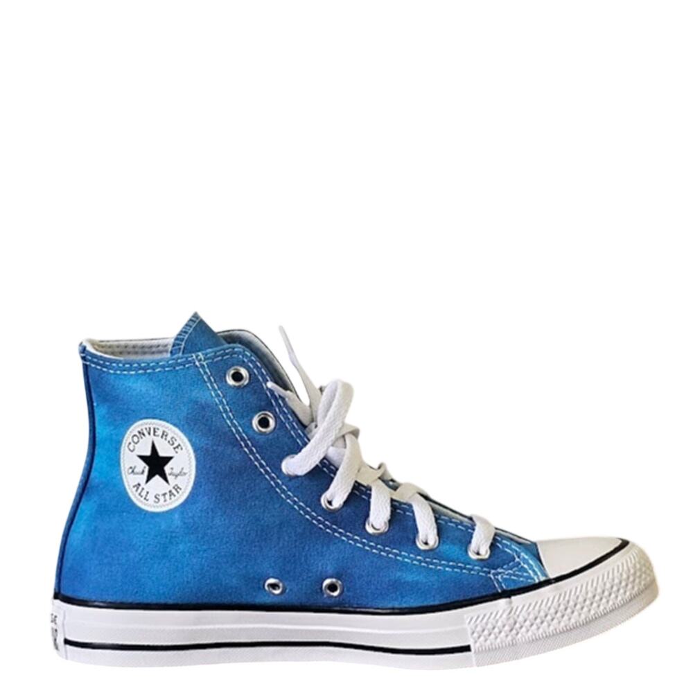 Converse Women's CTAS Tie Dye Marble Hi Tops Size 7 A11777F Blue NWT - Picture 2 of 5